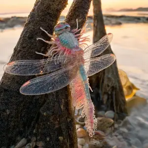 Dragonfly + Sea anemone